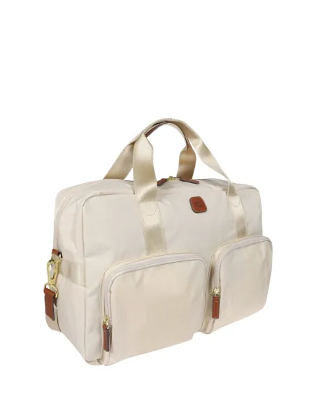 Duffle Bag with two front pockets X-Collection, beige