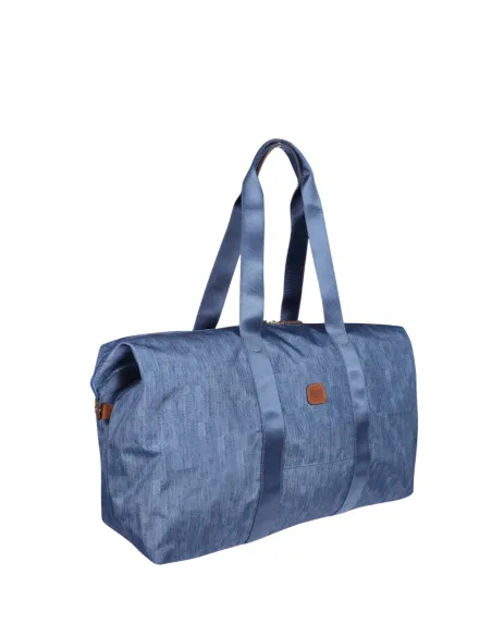 Brics X-Collection Folding Duffle mit Reißverschlussöffnung, jeans