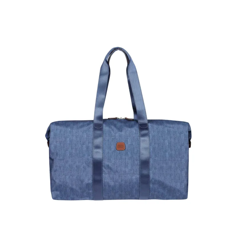 Brics X-Collection Large folding duffel bag, jeans