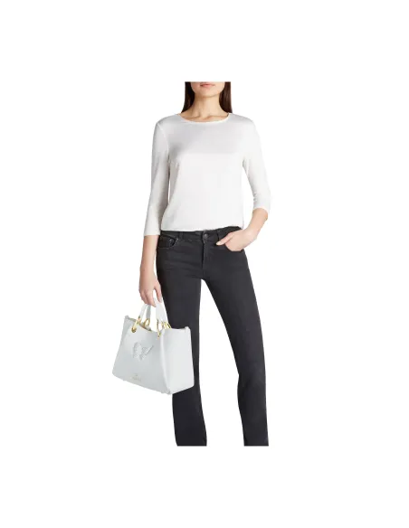 Braccialini Amy Bijoux medium two-handle bag, white