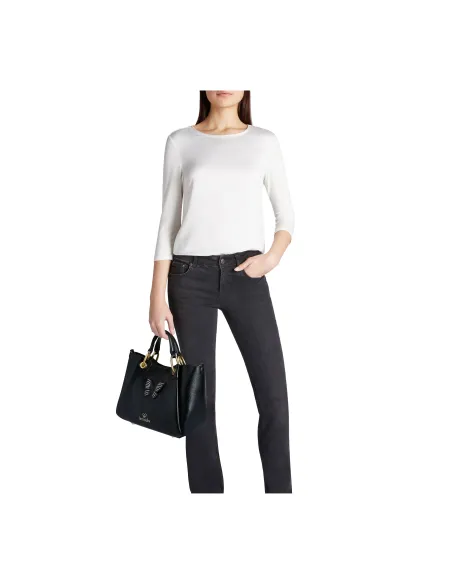 Braccialini Amy Bijoux medium two-handle bag, black