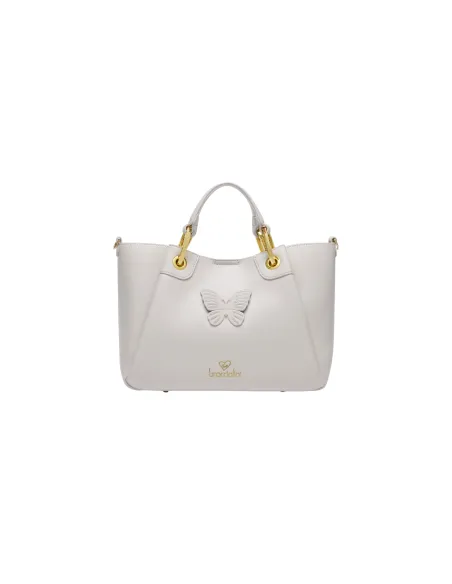 Borsa due manici media Braccialini Amy Bijoux, grigia