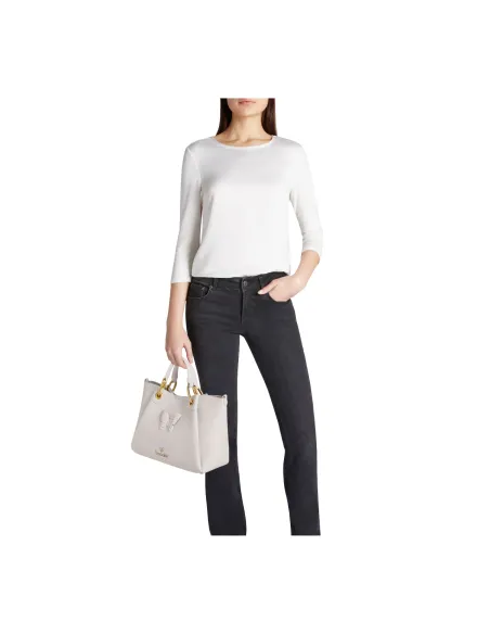 Braccialini Amy Bijoux medium two-handle bag, light grey