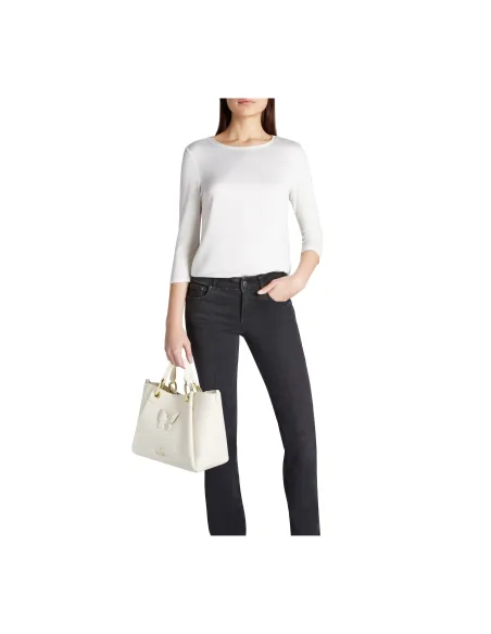 Mittlere Tasche mit zwei Henkeln Braccialini Amy Bijoux, beige