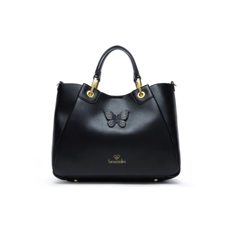 Borsa a mano Braccialini Amy, Bijoux, nera