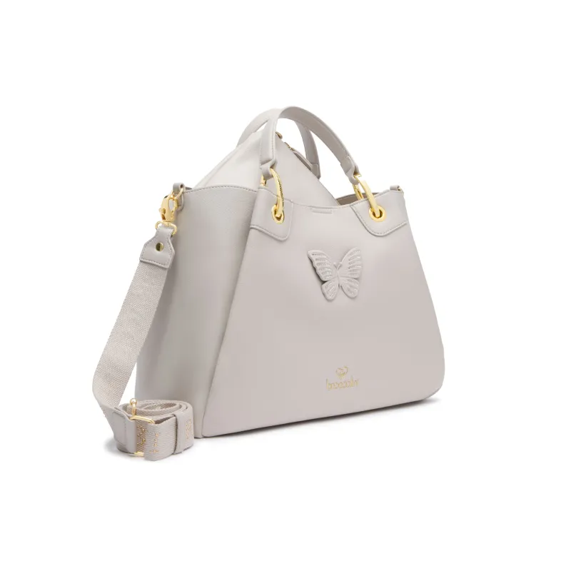 Braccialini Amy Bijoux handbag, light grey 2