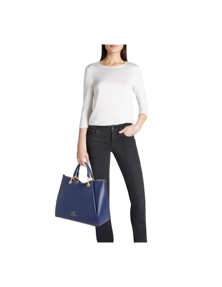 Handtasche im Großformat Braccialini Amy, blau