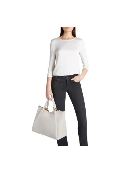 Borsa a mano grande Braccialini Amy, grigio