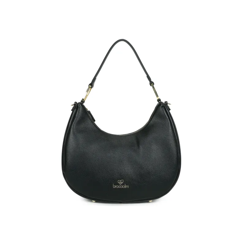 Borsa hobo Braccialini Amy, nera