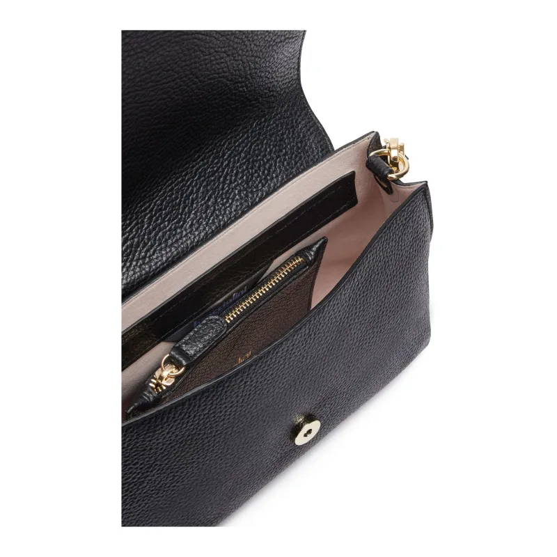 Kleine Leder- Schultertasche Braccialini Sara, schwarz 2