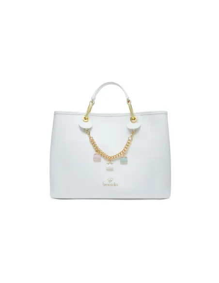 Braccialini Beth large handbag, white
