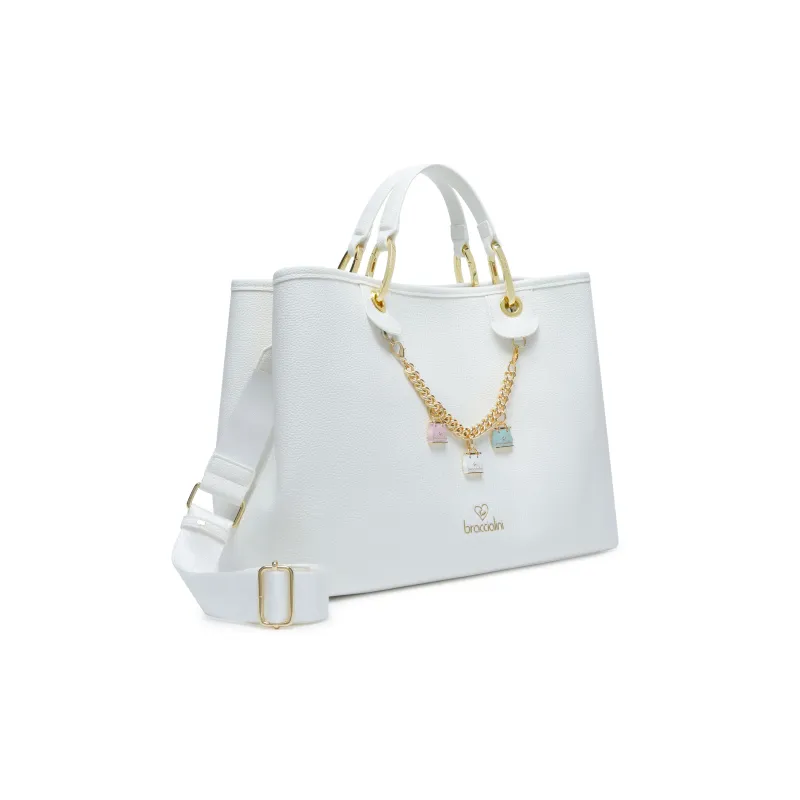 Braccialini Beth große Handtasche, weiß 2