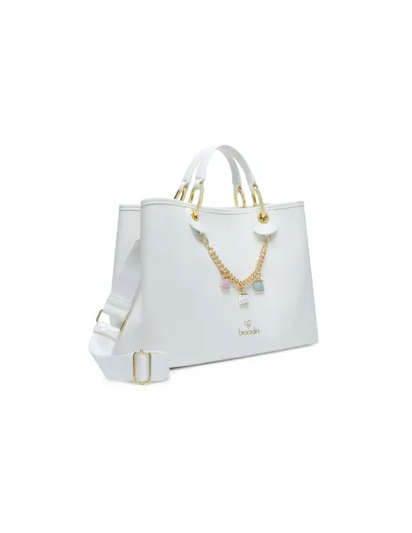 Braccialini Beth large handbag, white