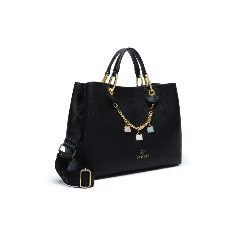 Borsa donna Braccialini Beth grande, nera 2