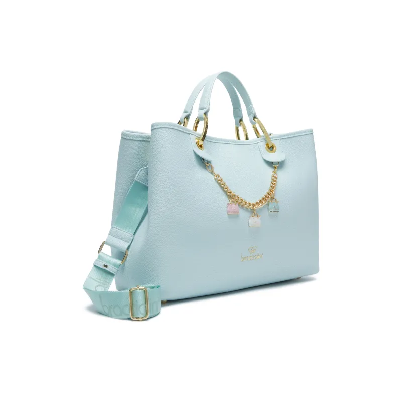Braccialini Beth large handbag, light blue 2