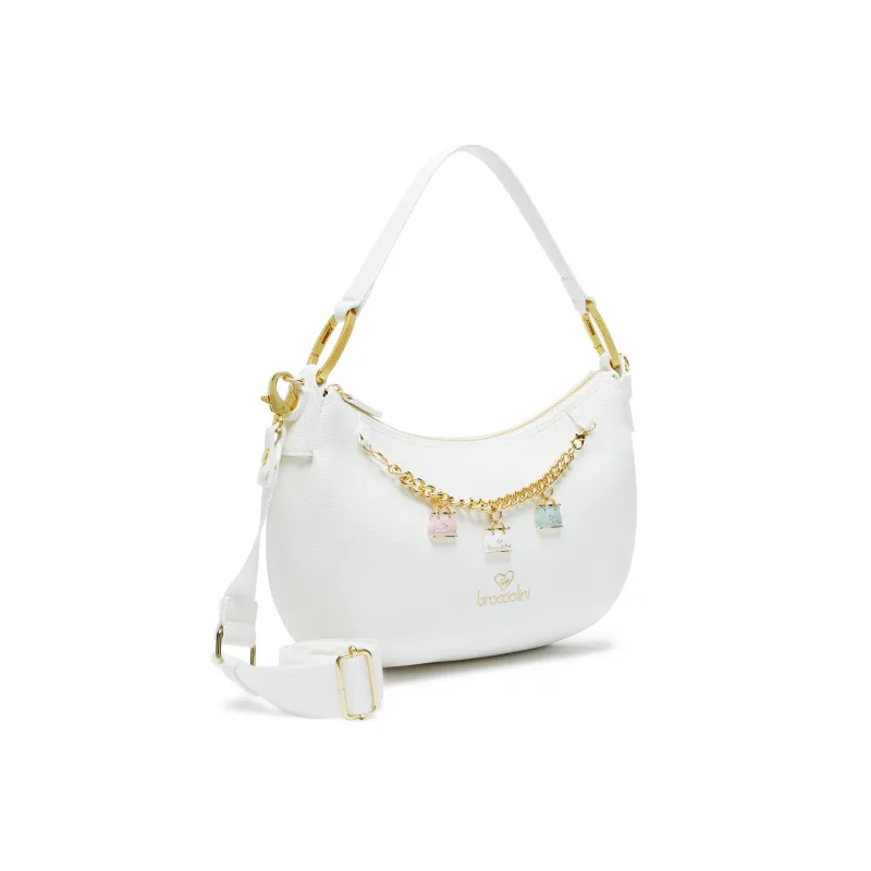 Borsa a spalla grande Braccialini Beth, bianca 2