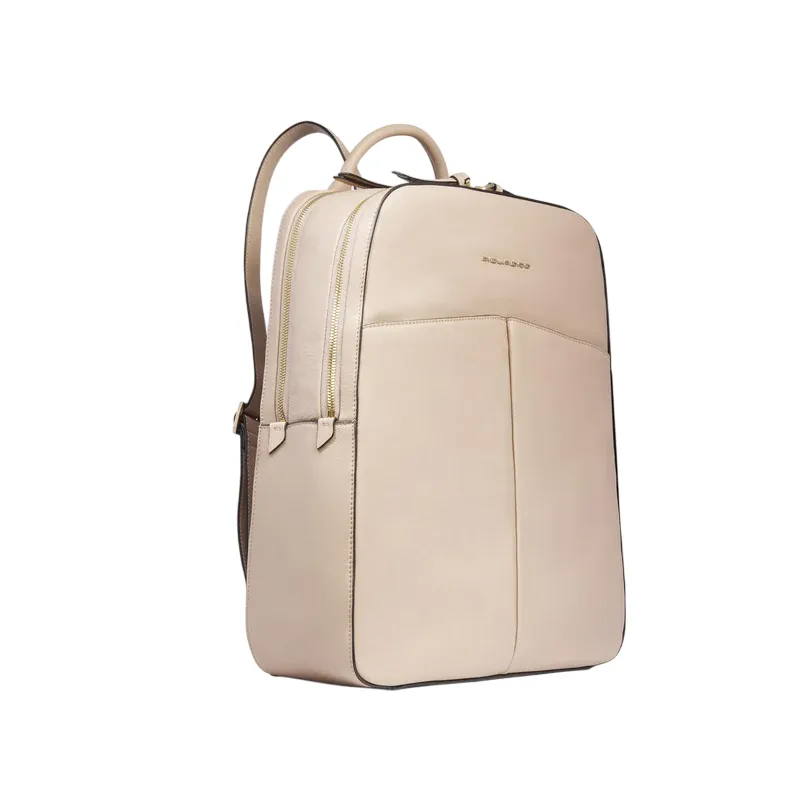 Piquadro Ashley 15.6 Damen-Rucksack mit zwei Fächern, rosa 2