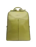 Piquadro Ashley 15.6 computer backpack with two compartments, green