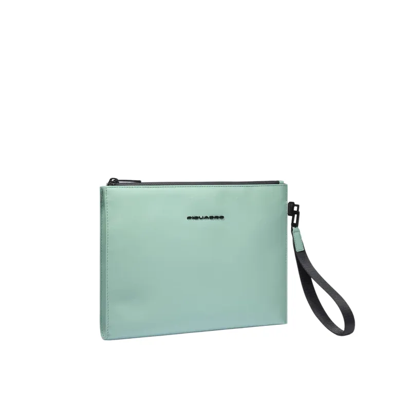 Piquadro C2OW iPad®11 wasserdichte Stoff-Tasche, Aquagrün 2