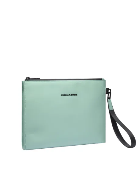 Piquadro C2OW iPad®11 wasserdichte Stoff-Tasche, Aquagrün