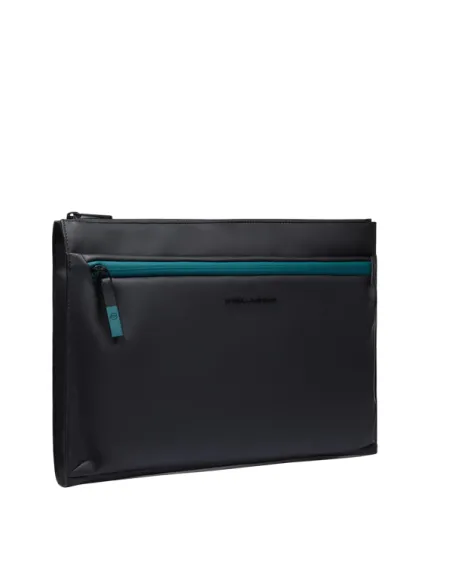Pochette in tessuto impermeabile porta iPad®Pro 12.9 Piquadro C2OW, nera