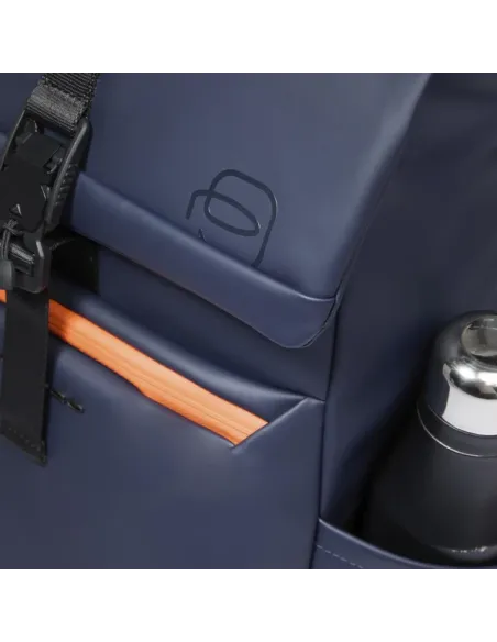 Piquadro C2OW small waterproof 14 laptop backpack, blue