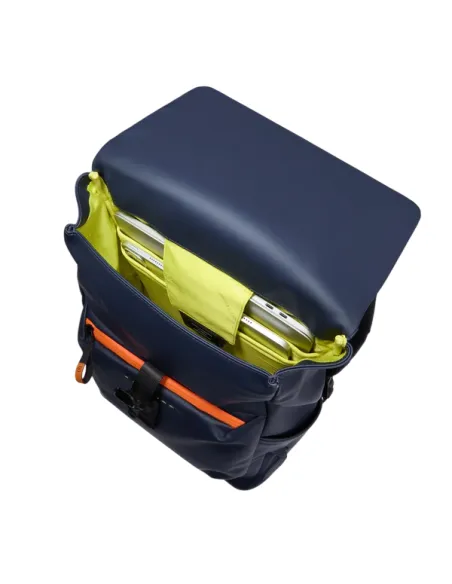 Zaino piccolo porta pc in tessuto impermeabile Piquadro C2OW, blu