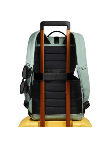 Piquadro C2OW small waterproof 14 laptop backpack, aqua green