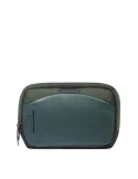 Piquadro fabric and vegan leather beauty, green