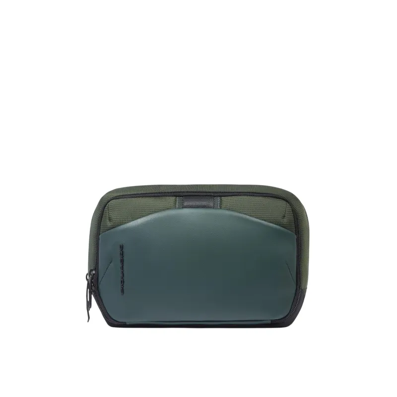 Piquadro Stoff und veganes Leder beauty, grün