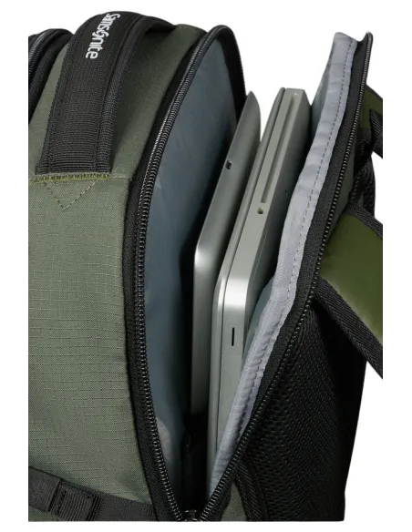 Zaino porta pc da 15,6 Samsonite Roadseeker, verde oliva