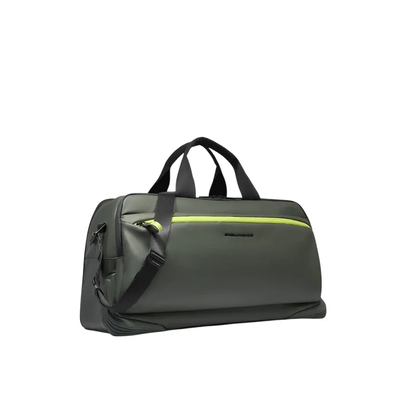 Borsone medio in tessuto impermeabile Piquadro C2OW, verde 2