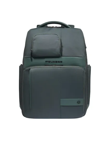 Zaino da viaggio porta pc da 17 espandibile Piquadro Wollem, verde2