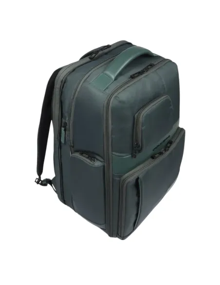 Zaino da viaggio porta pc da 17 espandibile Piquadro Wollem, verde2