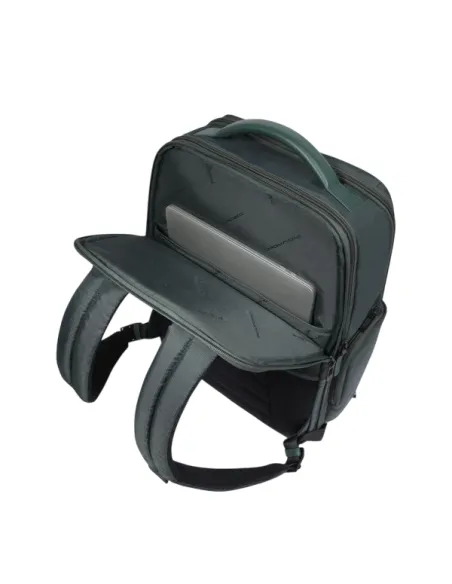 Piquadro Wollem travel backpack with 17.3" laptop compartment, green2