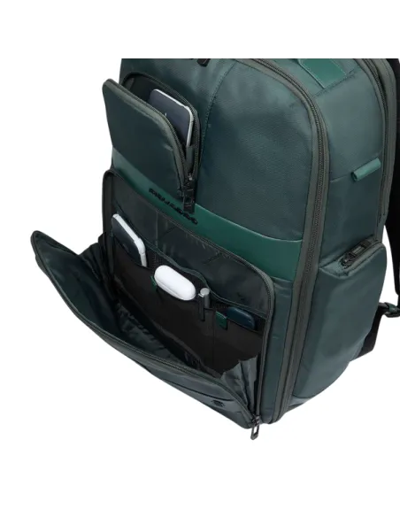 Reise-Rucksack mit 17,3" Laptop-Fach Piquadro Wollem, Grün2