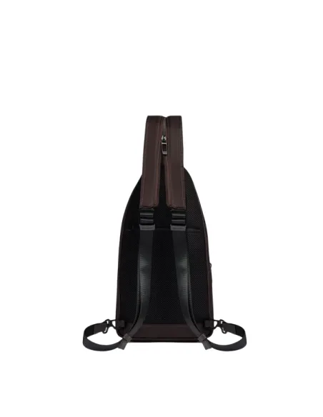 Piquadro Wollem Monosling bag/backpack, dark brown