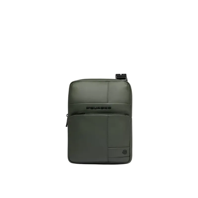 Piquadro Men's cross body Bag in Waterproof Fabric, Green
