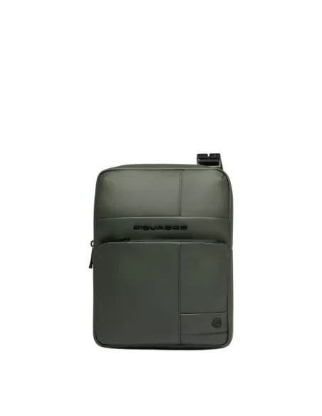 Piquadro Men's cross body Bag in Waterproof Fabric, Green