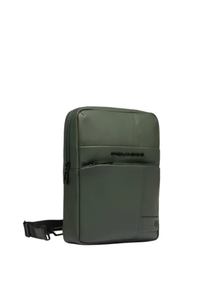 Borsello uomo in tessuto impermeabile Piquadro, verde