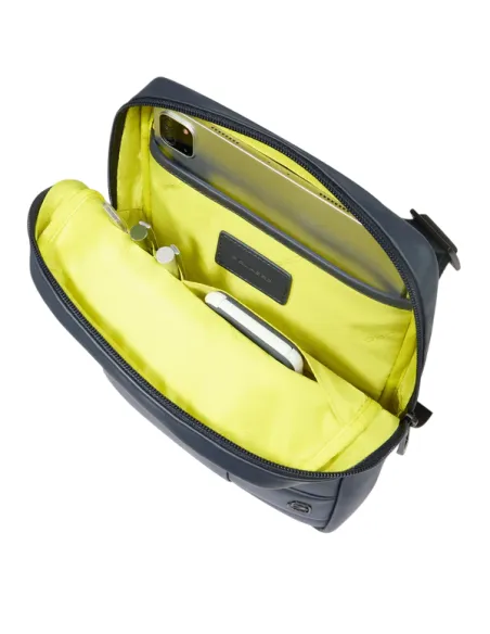 Piquadro Men's cross body Bag in Waterproof Fabric, Green