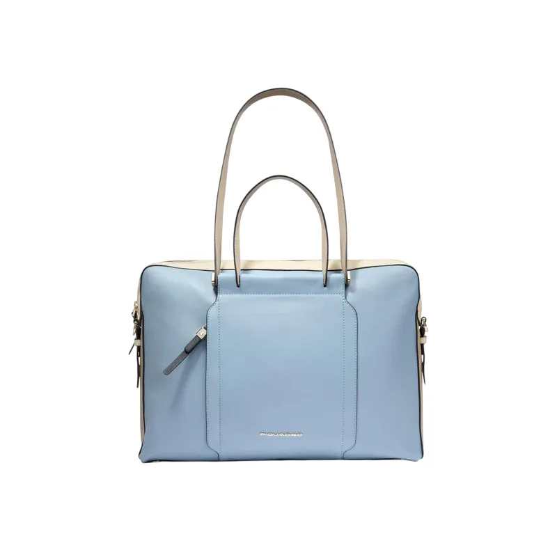Piquadro Circle 15.6 laptop leather work bag for women,...