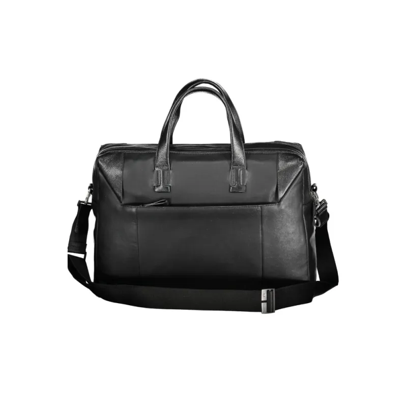 Piquadro Pan 15.6 computer leather two-handled briefcase,... 2