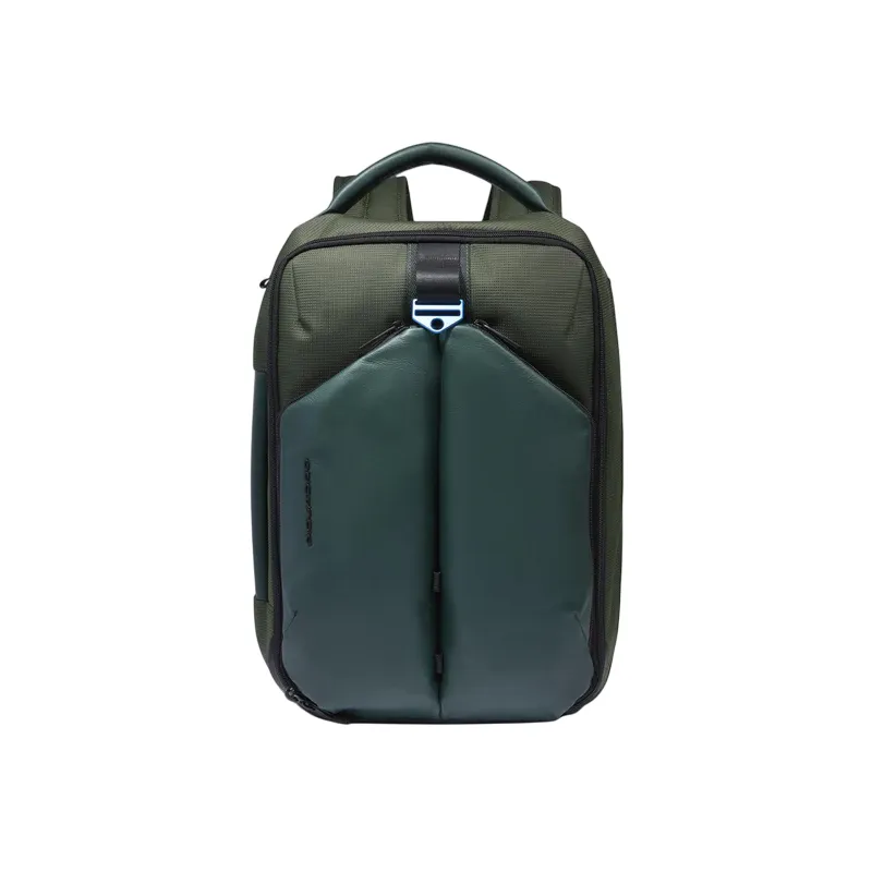 Piquadro expandable travel backpack with 17.3 PC...