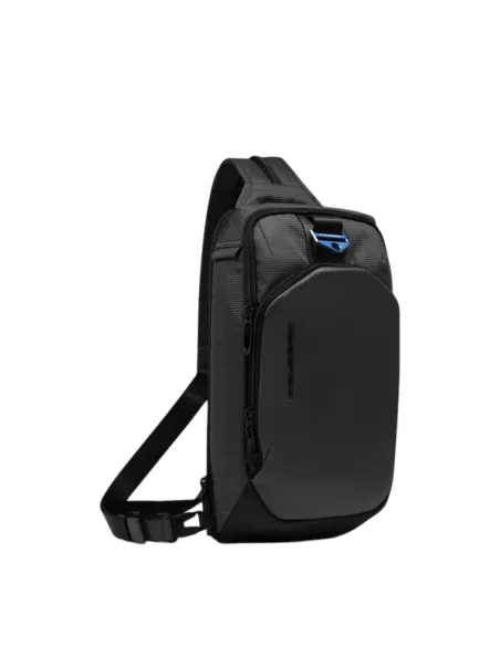 Piquadro PQ-Earth Mono sling bag/backpack, black
