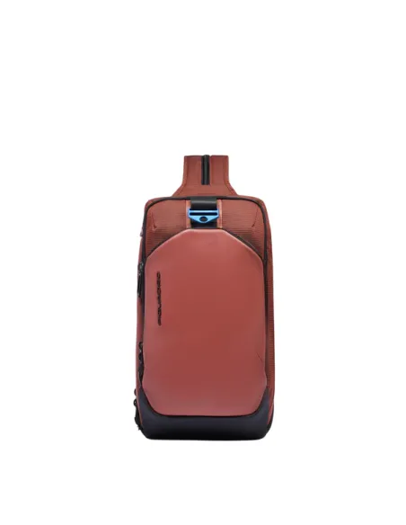 Piquadro PQ-Earth Mono sling bag/backpack, orange