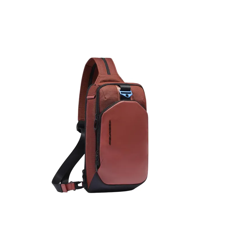 Piquadro PQ-Earth Mono sling bag/backpack, orange 2