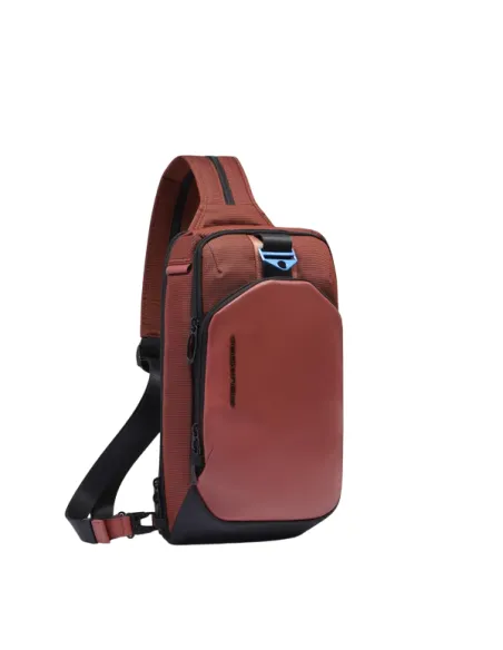 Piquadro PQ-Earth Mono sling bag/backpack, orange