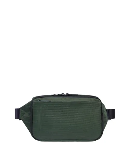 Piquadro PQ-Earth fabric and vegan leather bumbag, green