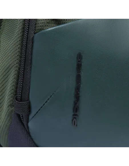 Piquadro PQ-Earth fabric and vegan leather bumbag, green
